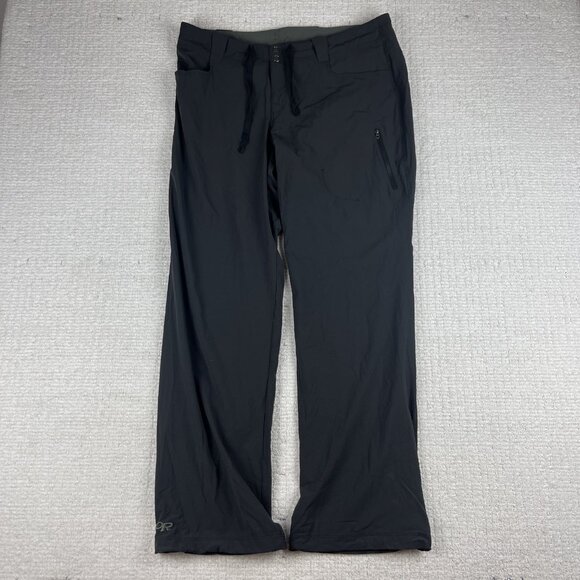 Outdoor Research Pants Womens Size 12 Black Hiking Outdoor Pockets Ferrosi - Picture 1 of 12